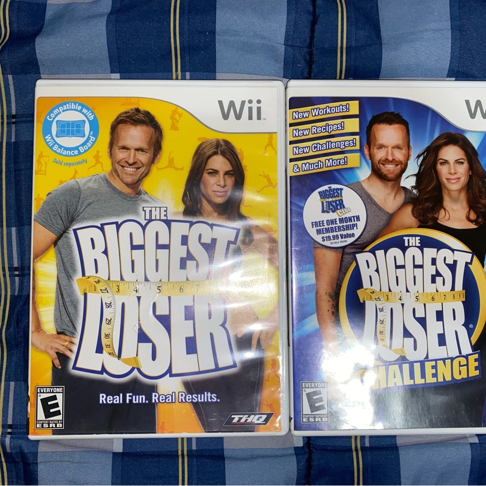 The Biggest Loser & The Biggest Loser Challenge Wii Game Lot